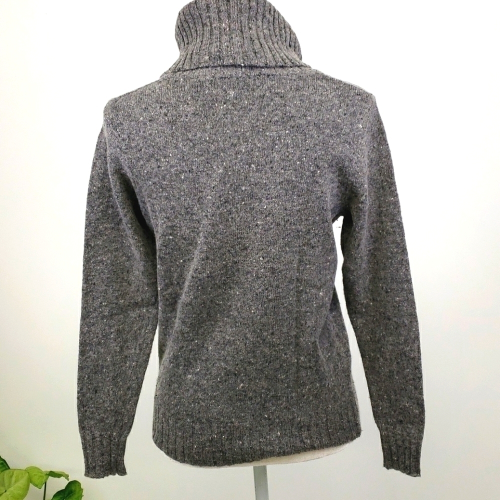 Crystal-Kobe Wool & Acrylic Turtleneck Grey EUC M - Picture 3 of 9